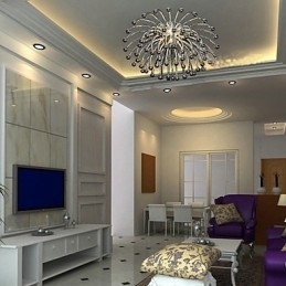 Plafoniera artistica con 1 luce