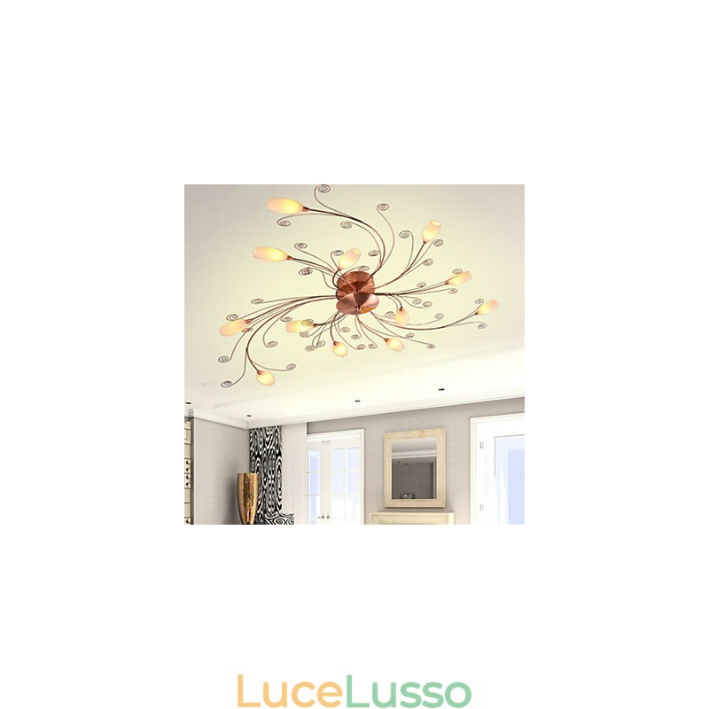 Luci artistiche in alluminio a filo con 12 luci