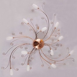 Luci artistiche in alluminio a filo con 12 luci