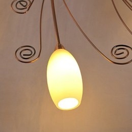 Luci artistiche in alluminio a filo con 12 luci
