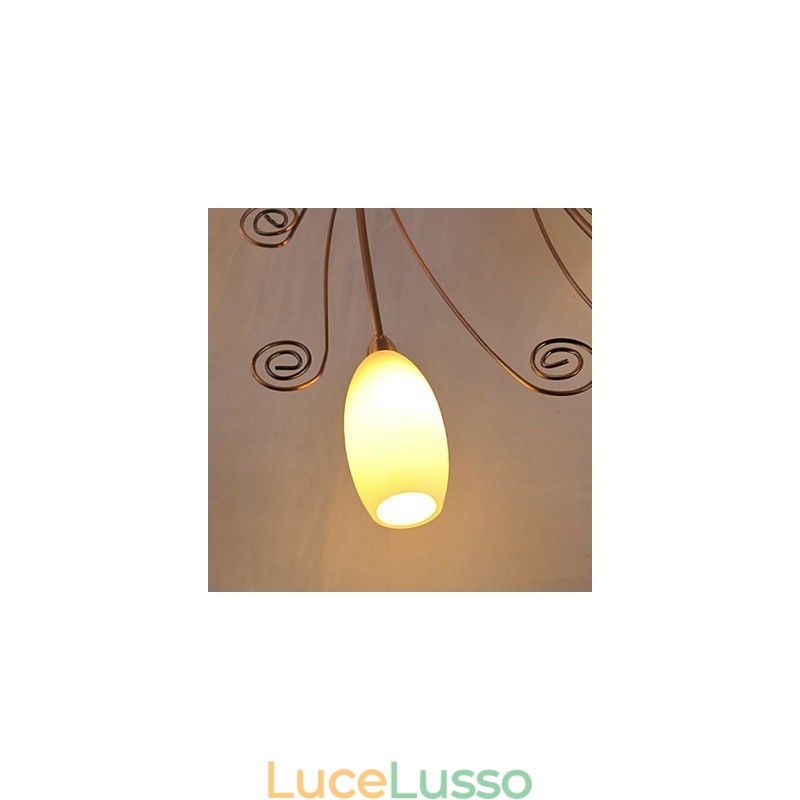 Luci artistiche in alluminio a filo con 12 luci