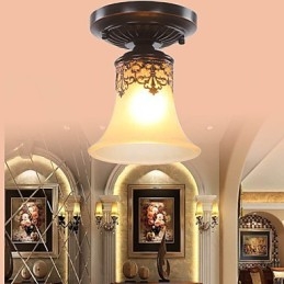 Lampada a cupola con luce assorbita rurale classica di tipo europeo