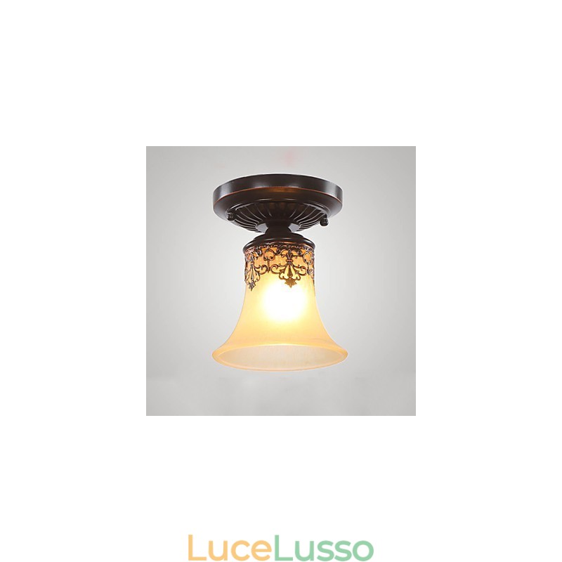 Lampada a cupola con luce assorbita rurale classica di tipo europeo