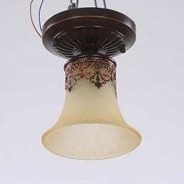 Lampada a cupola con luce assorbita rurale classica di tipo europeo