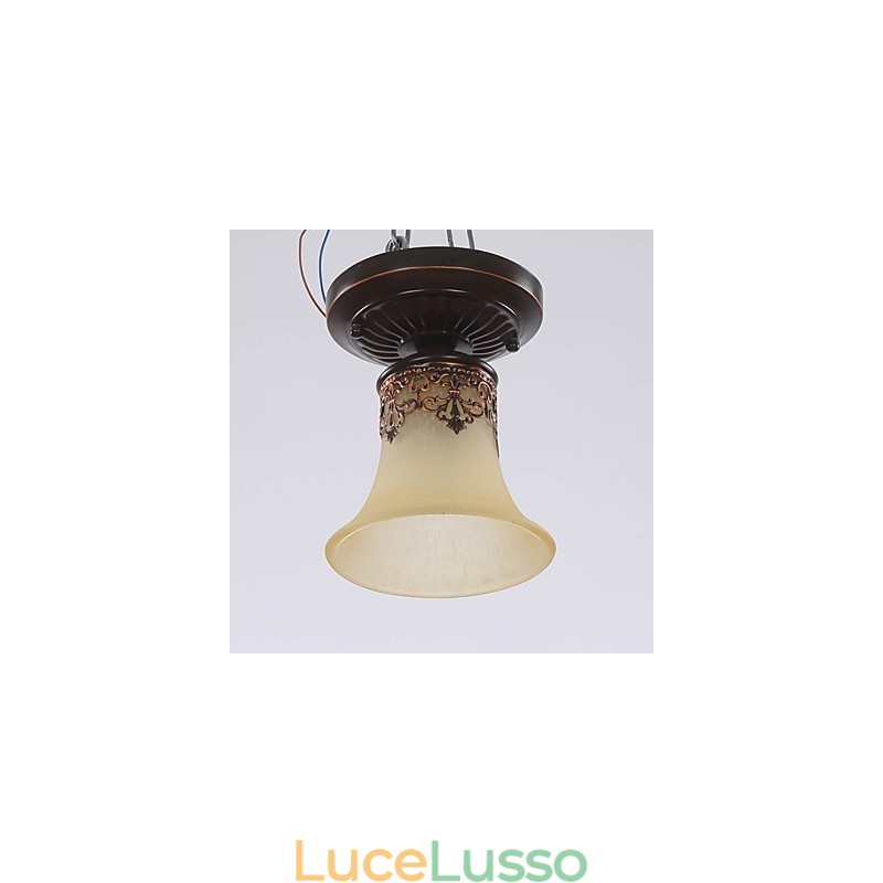 Lampada a cupola con luce assorbita rurale classica di tipo europeo