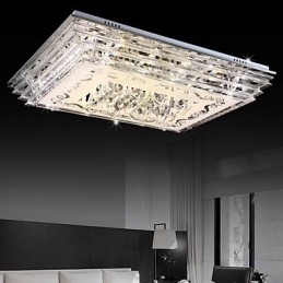 Lampada da soffitto a tre colori con telecomando, moderna e contemporanea, in vetro
