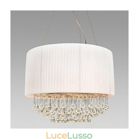 Plafoniera in cristallo con 5 luci