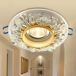 Lampada a tubo da soffitto rurale in stile europeo da 10*3,5 cm, lampada a cupola assorbente