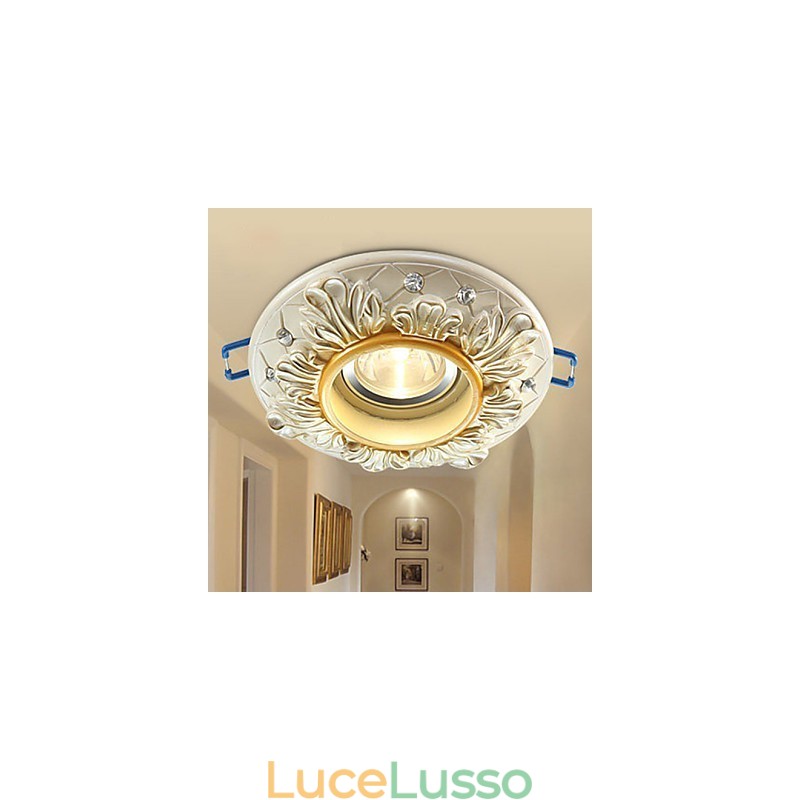 Lampada a tubo da soffitto rurale in stile europeo da 10*3,5 cm, lampada a cupola assorbente