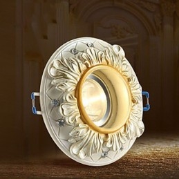 Lampada a tubo da soffitto rurale in stile europeo da 10*3,5 cm, lampada a cupola assorbente