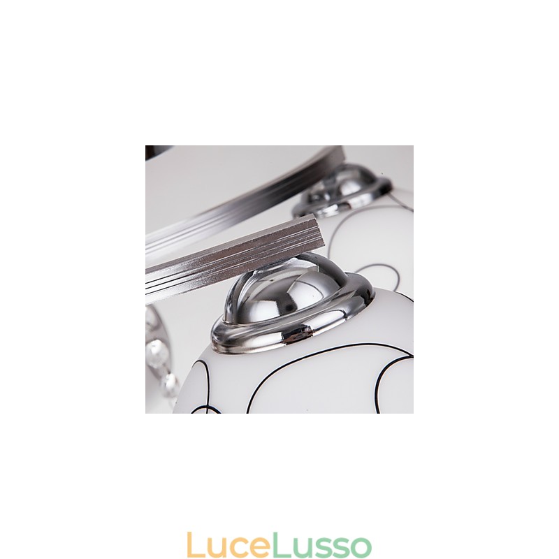 Lampadario moderno in cristallo Living 8 luci