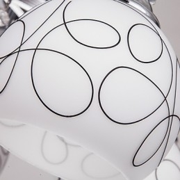 Lampadario moderno in cristallo Living 8 luci