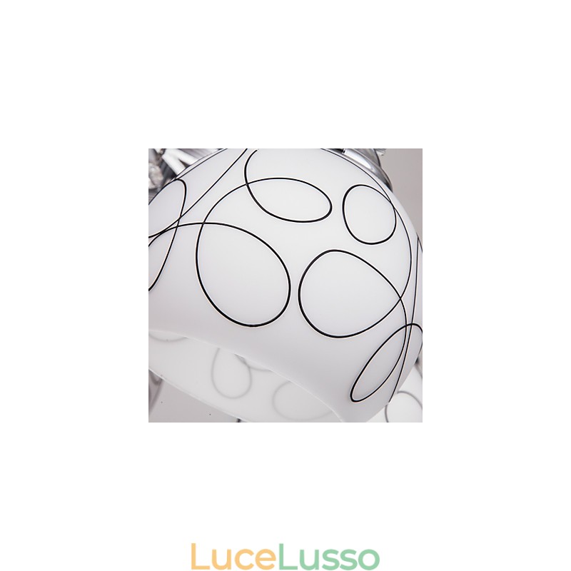 Lampadario moderno in cristallo Living 8 luci