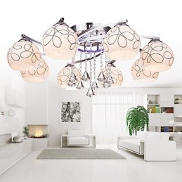 Lampadario moderno in cristallo Living 8 luci