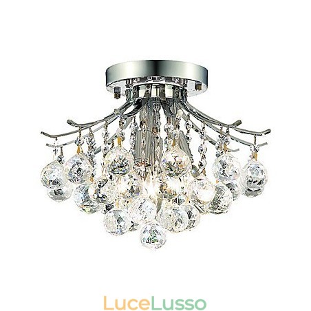 Moderne luci da soffitto a 3 luci con perline di cristallo Moderne luci da soffitto a 3 luci con perline di cristallo