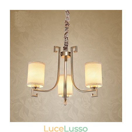 Lampadario in stile cinese in ferro e rame, imitazione lampade ad aria Lampadario in stile cinese in ferro e rame, imitazione lampade ad aria
