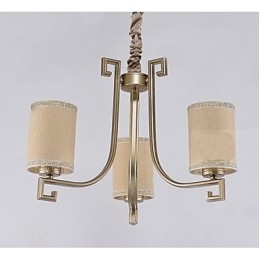 Lampadario in stile cinese in ferro e rame, imitazione lampade ad aria