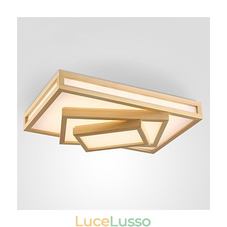 Moderno Contemporaneo Mini Stile Dipinto Legno Bambù Montaggio a Filo