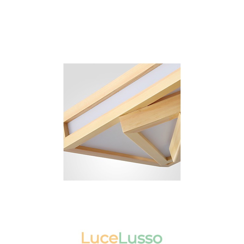 Moderno Contemporaneo Mini Stile Dipinto Legno Bambù Montaggio a Filo