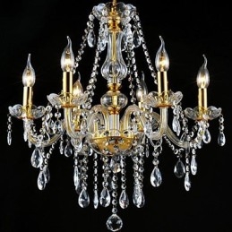 Lampadario in cristallo elettroplaccato moderno contemporaneo tradizionale classico