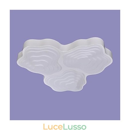 Plafoniere 3 luci artistiche in acciaio inox placcato Plafoniere 3 luci artistiche in acciaio inox placcato