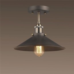 Lampada da soffitto vintage Mini Edison 1 luce in metallo da montare a filo