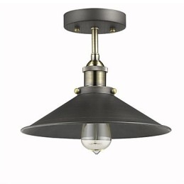 Lampada da soffitto vintage Mini Edison 1 luce in metallo da montare a filo