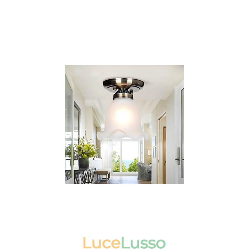 Faretti da incasso in metallo elettroplaccato in stile mini classico tradizionale