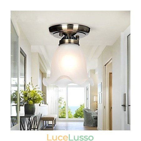 Faretti da incasso in metallo elettroplaccato in stile mini classico tradizionale