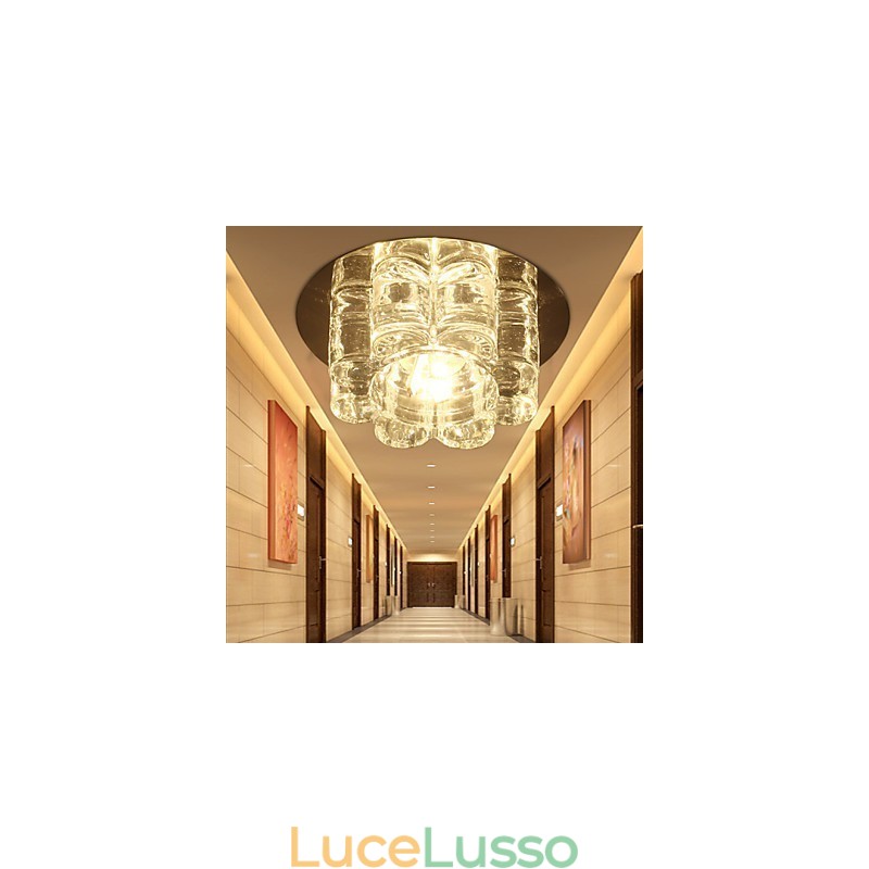 Moderno contemporaneo in cristallo a filo