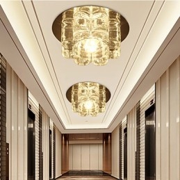 Moderno contemporaneo in cristallo a filo