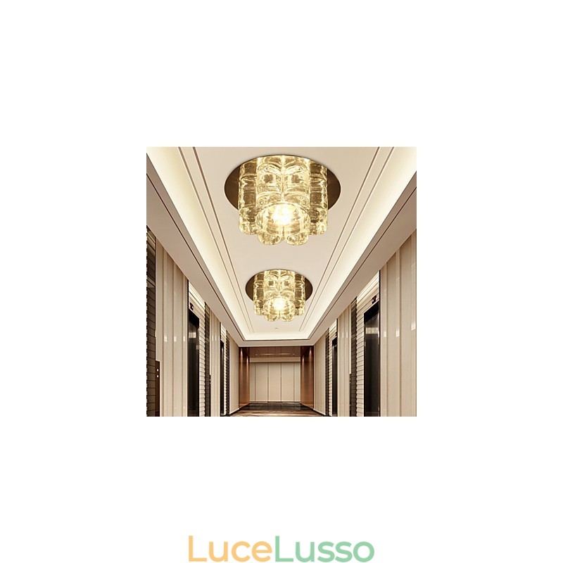 Moderno contemporaneo in cristallo a filo