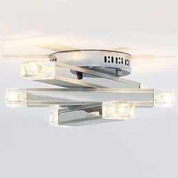 Moderna plafoniera con 6 luci dal design chic