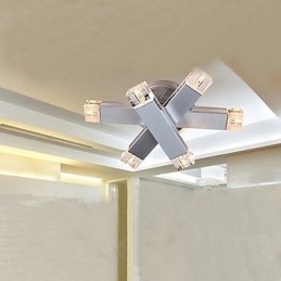 Moderna plafoniera con 6 luci dal design chic