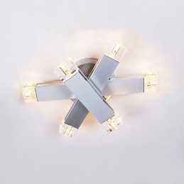Moderna plafoniera con 6 luci dal design chic