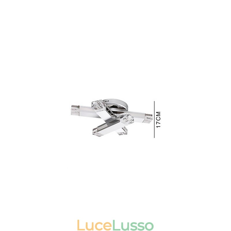Moderna plafoniera con 6 luci dal design chic
