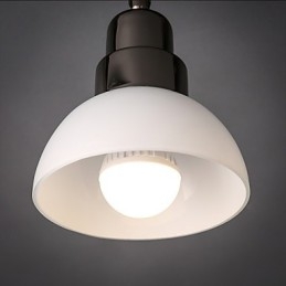 Lampada da soffitto a forma di triangolo in vetro bianco con telaio in alluminio, moderna e alla moda