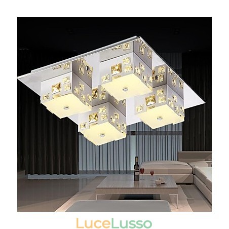 Lampada da soffitto 4 luci moderna semplice artistica Lampada da soffitto 4 luci moderna semplice artistica
