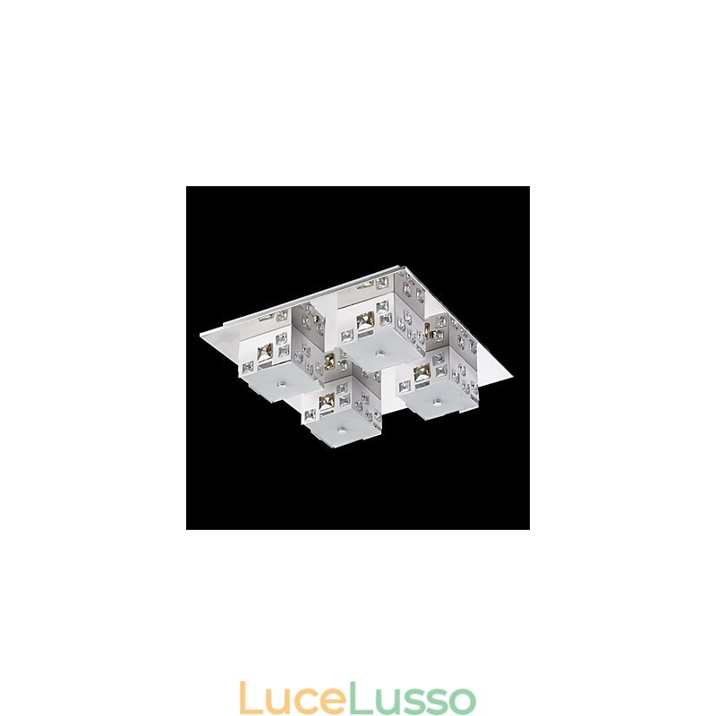 Lampada da soffitto 4 luci moderna semplice artistica