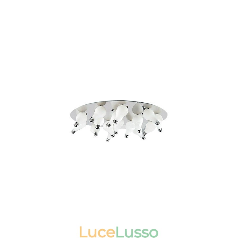 Moderno montaggio a filo con 12 luci in tondo (attacco lampadina G4)