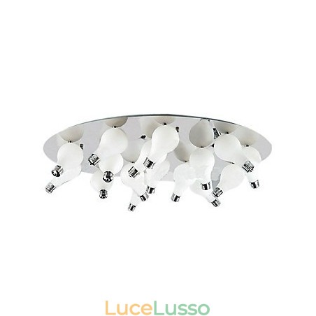 Moderno montaggio a filo con 12 luci in tondo (attacco lampadina G4)