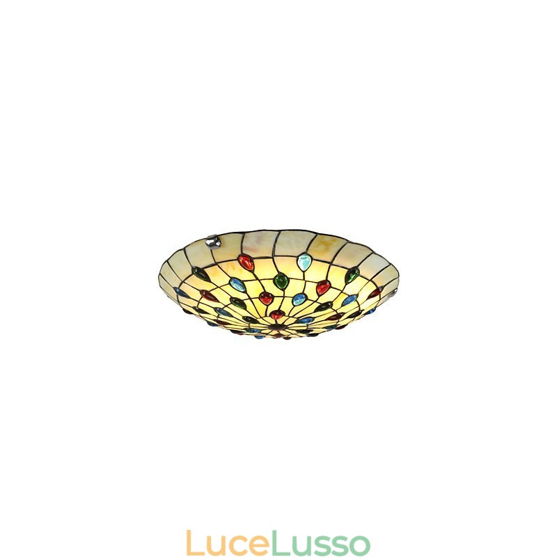 Lampada da soffitto in stile mediterraneo 50 cm illuminazione da giardino