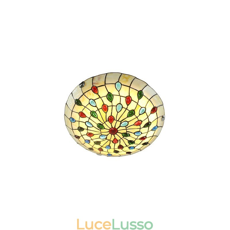 Lampada da soffitto in stile mediterraneo 50 cm illuminazione da giardino