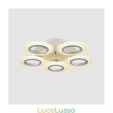 Lampada a sospensione moderna in acrilico circolare Lampada a sospensione moderna in acrilico circolare