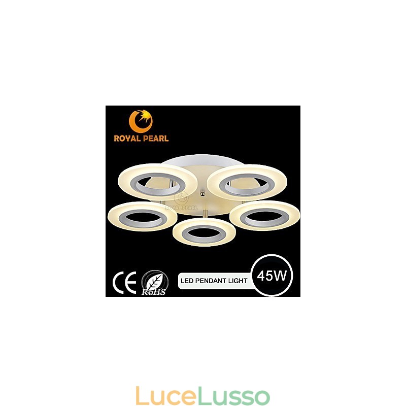 Lampada a sospensione moderna in acrilico circolare