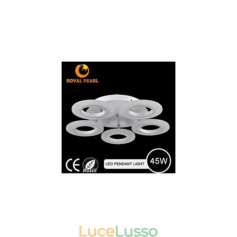 Lampada a sospensione moderna in acrilico circolare