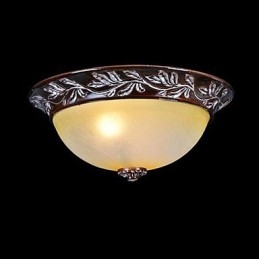 Lampada da soffitto in vetro bianco giallo resina argento intaglio classico europeo
