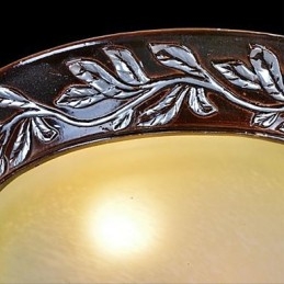 Lampada da soffitto in vetro bianco giallo resina argento intaglio classico europeo