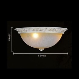 Bianco Montaggio a filo Giallo chiaro Vetro bianco Resina Modello Intaglio Classico europeo