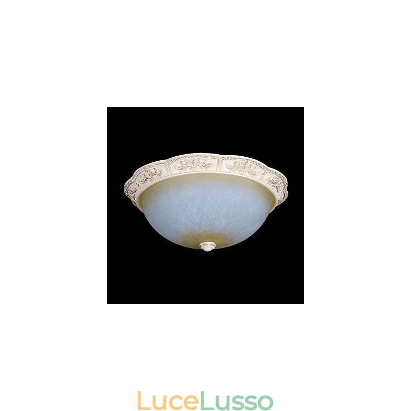 Bianco Montaggio a filo Giallo chiaro Vetro bianco Resina Modello Intaglio Classico europeo